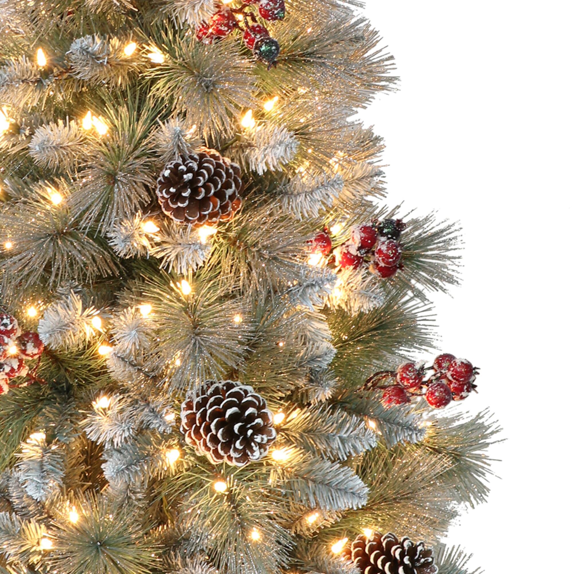 6 Pack: 4.5ft. Pre-Lit Sterling Pine Artificial Christmas Tree, Clear Lights